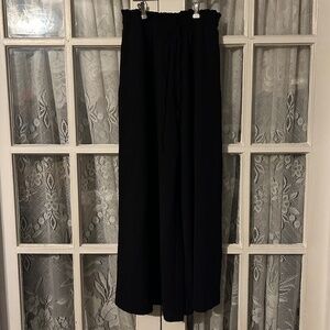 Women’s Palazzo Pants Baggie Flowy Wide Leg Drawstring